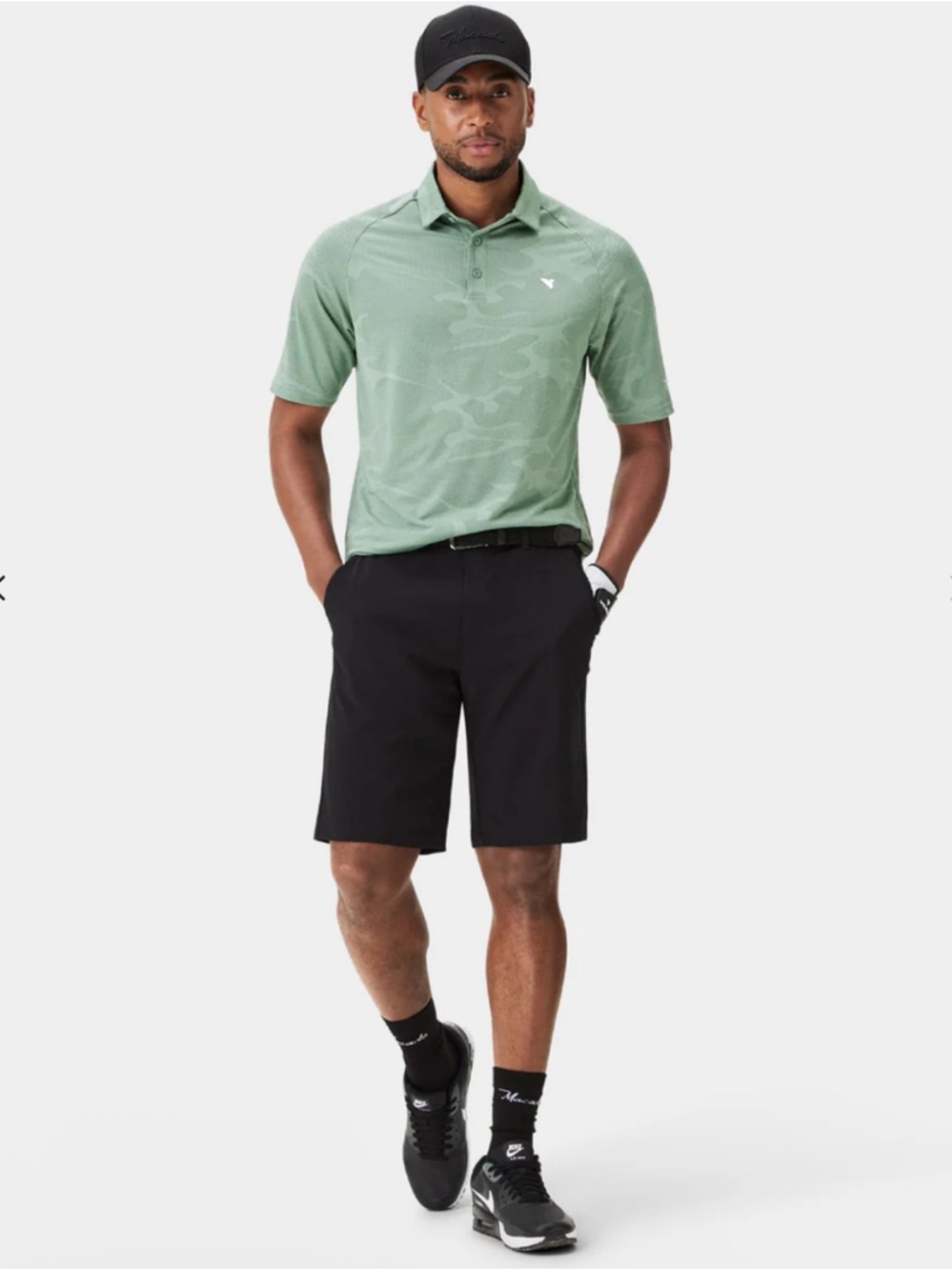 Macade Golf Concepts Black Four-Way Stretch Shorts Size 30” waist